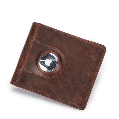 Smart Airtag Wallet – Slim Leather RFID Card Holder for Men